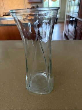 10 inch Clear Glass Decorative Vase - Home Accents